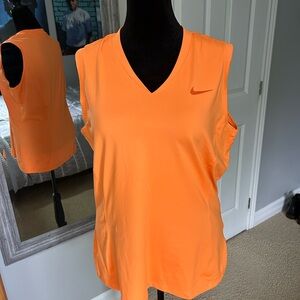 Nike Women's Bright Orange  Golf tank top